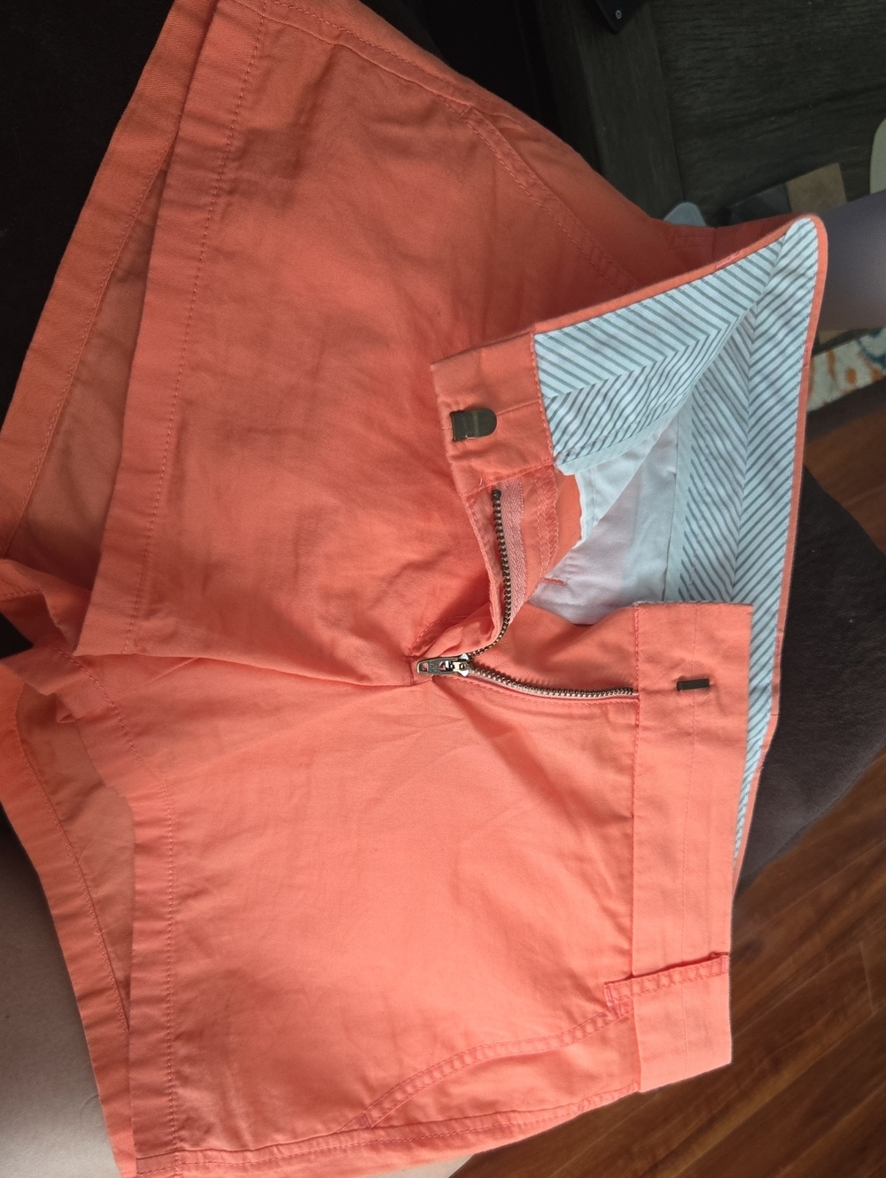 NWOT J. Crew Coral Cotton Chino Shorts Size 2